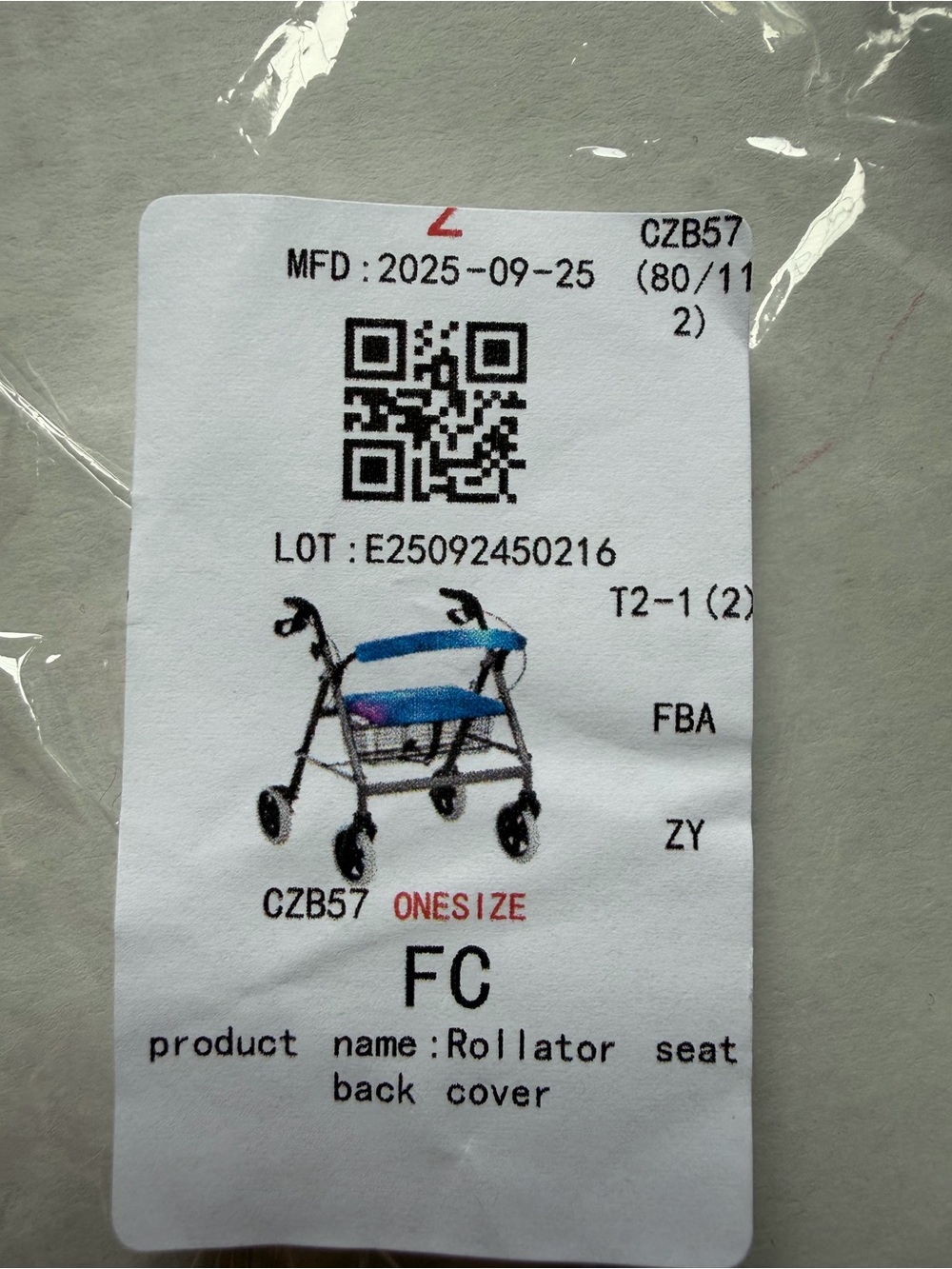 Galaxy Walker Rollator Accessory Set Bag Seat Back Cover Handle Covers NEW